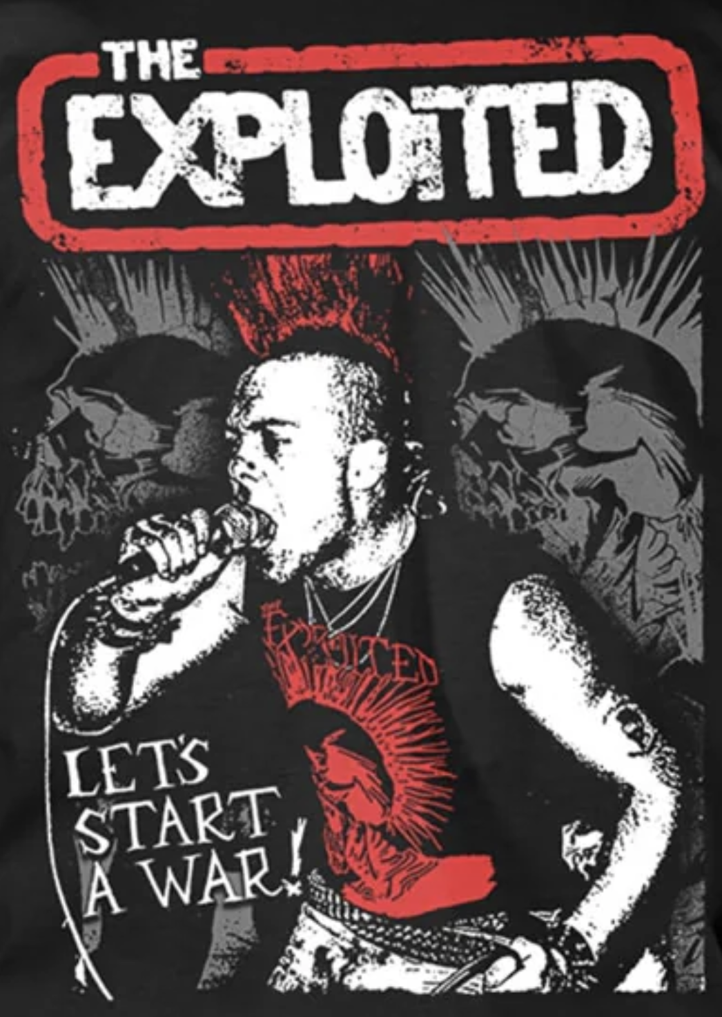 Exploited - Let's Start A War Red - Shirt